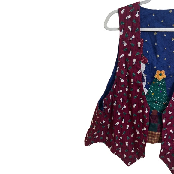 Women's reversible Christmas UGLY Holiday Vest Size M/L - Picture 9 of 11